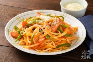 もやしのナポリタン風