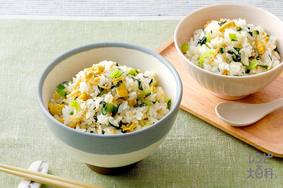 親子で！しらすと小松菜のまぜごはん（幼児食アレンジ）(ご飯+小松菜を使ったレシピ)
