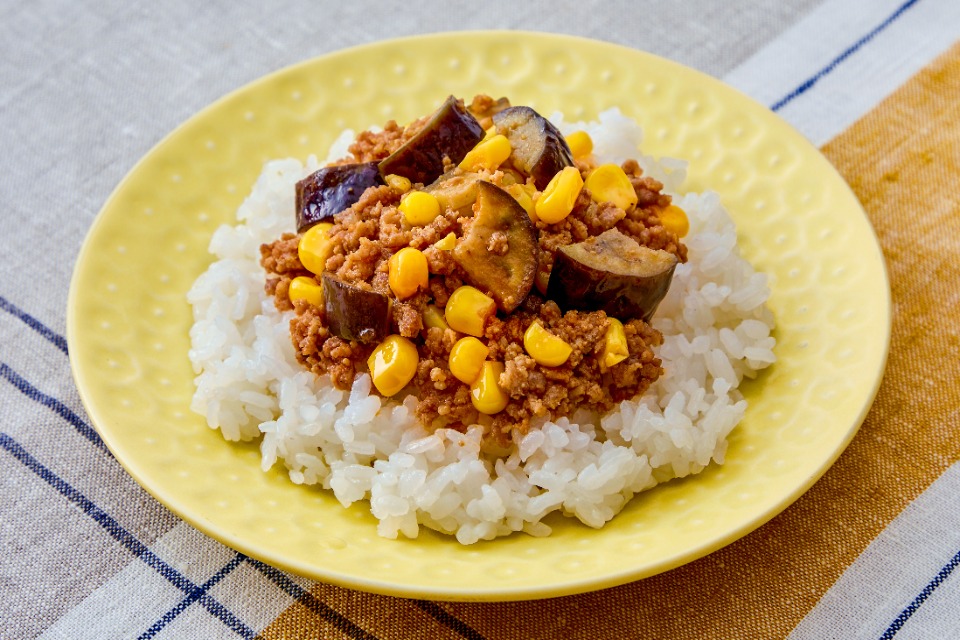 親子で！とろけるなすのクイックドライカレー（幼児食アレンジ）の作り方_3_1