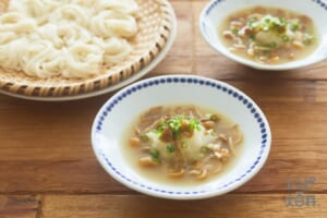 なめこおろし鶏白湯そうめん
