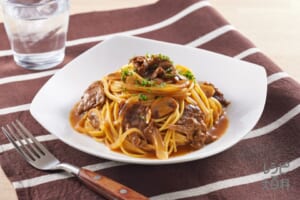 ハッシュドビーフ風パスタ