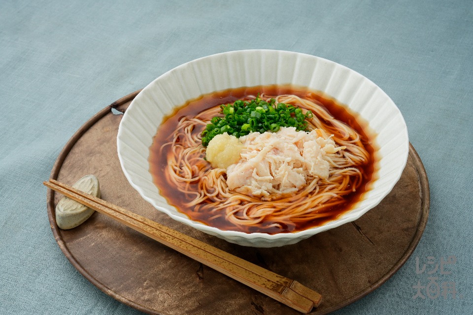 あったか生姜そうめん(そうめん+水を使ったレシピ)