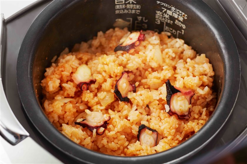 炊き込みたこキムチご飯の作り方_3_3