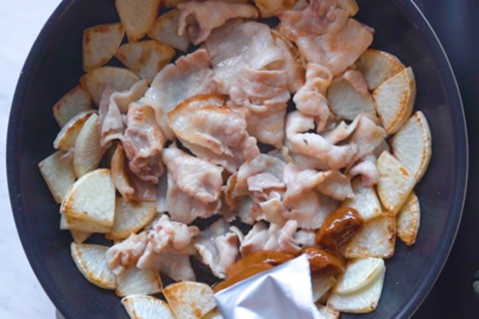 ごま担々風　豚大根炒めの作り方_3_1