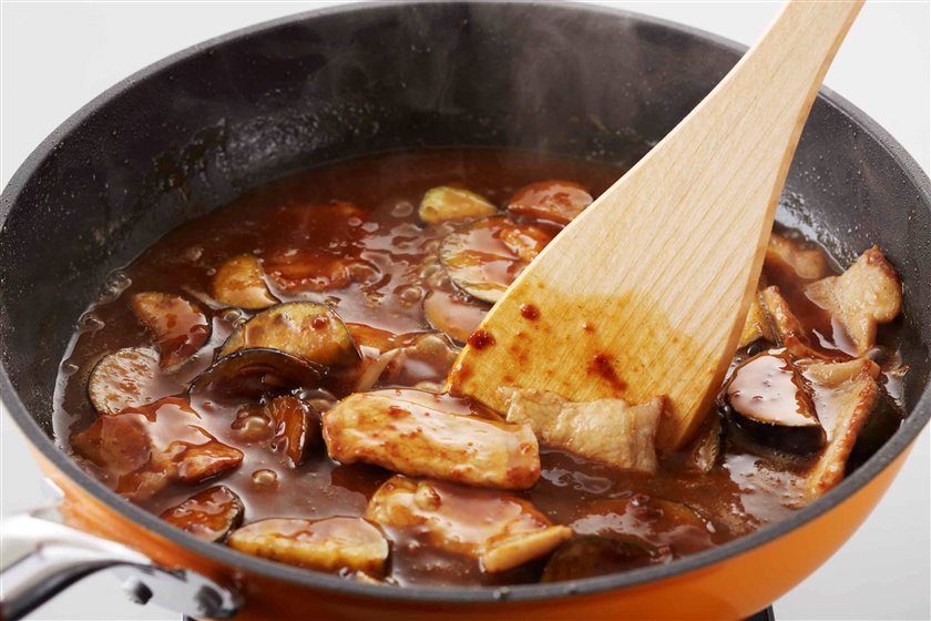 豚肉となすの炒めカレーの作り方_2_3