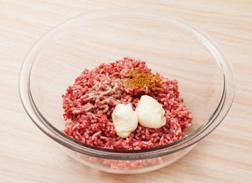 マヨネーズでふっくらハンバーグの作り方_2_1