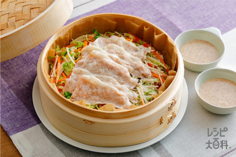 野菜の甘み引き立つ蒸ししゃぶせいろ