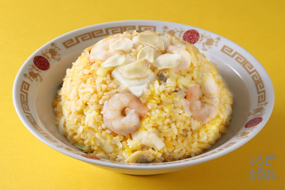 鶏だし×海鮮チャーハン