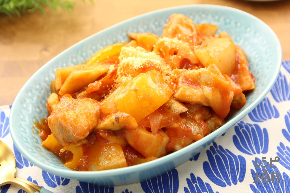 ゴロゴロ根菜のラタトゥイユ(鶏もも肉+大根を使ったレシピ)
