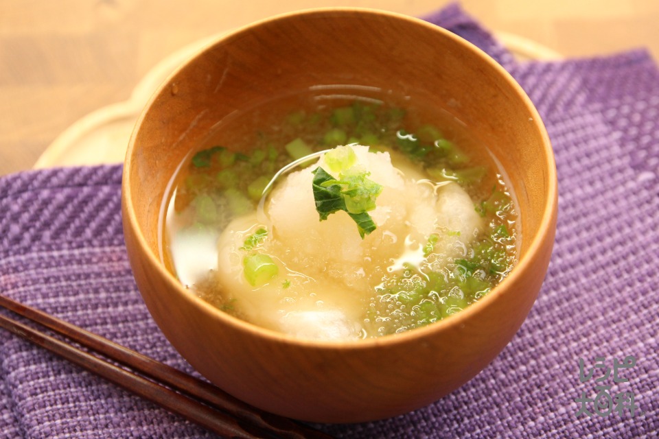 焼きもちの大根おろし汁