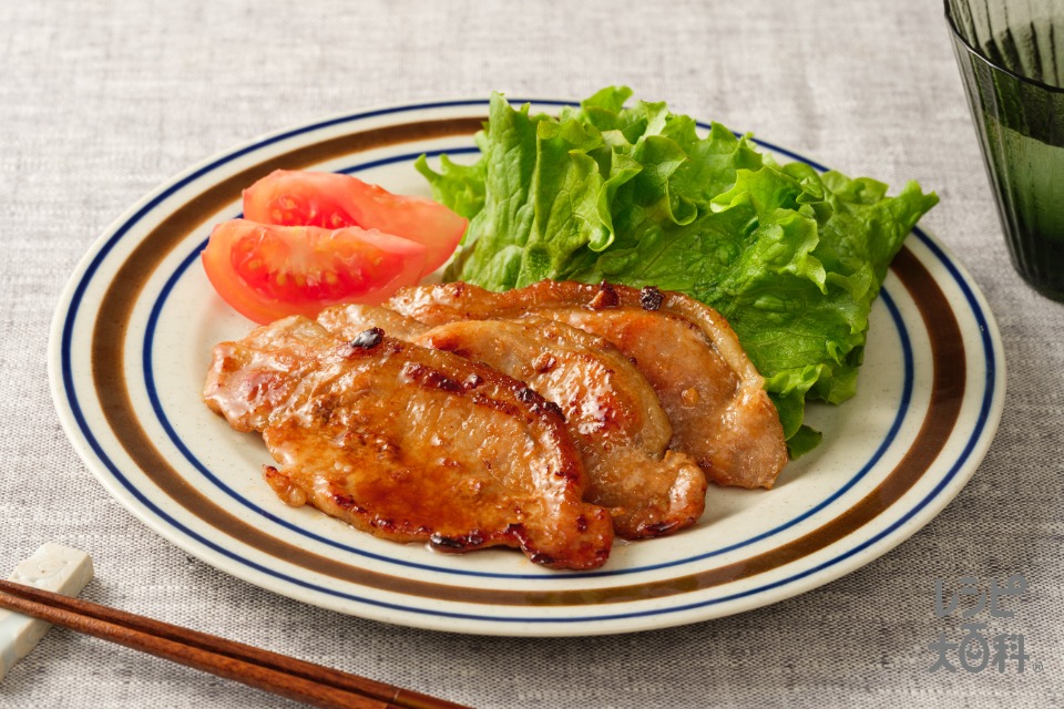 豚肉のオイスター照り焼き(豚ロースしょうが焼き用肉+薄力粉を使ったレシピ)