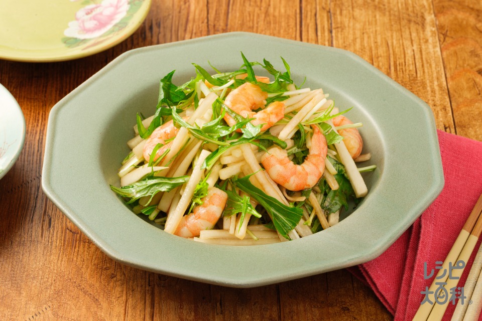 大根と水菜のシャキシャキサラダ～中華風ドレッシング～(大根+水菜を使ったレシピ)