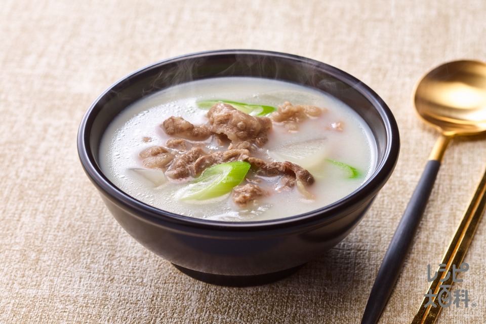 コムタン風スープ(牛バラこま切れ肉+大根を使ったレシピ)