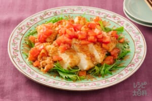 カリッと油淋鶏～トマトオイスターソース～