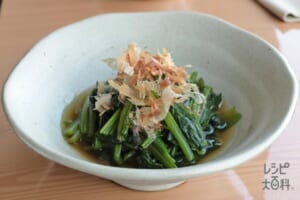 レンジで簡単！ほうれん草のおひたし