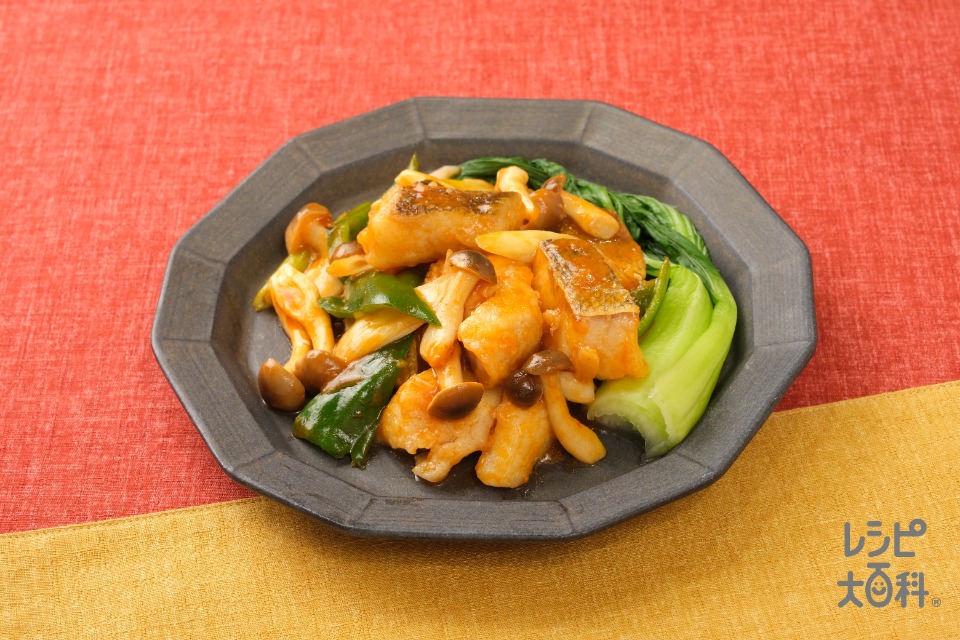 中華風たらのチリソース煮(たら+「瀬戸のほんじお」を使ったレシピ)