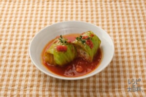 麩わ麩わ！トマトソースのロールキャベツ