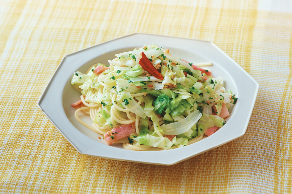 調理科学で解決！ オイルパスタのおいしい作り方 キャベツとベーコンのパスタ編