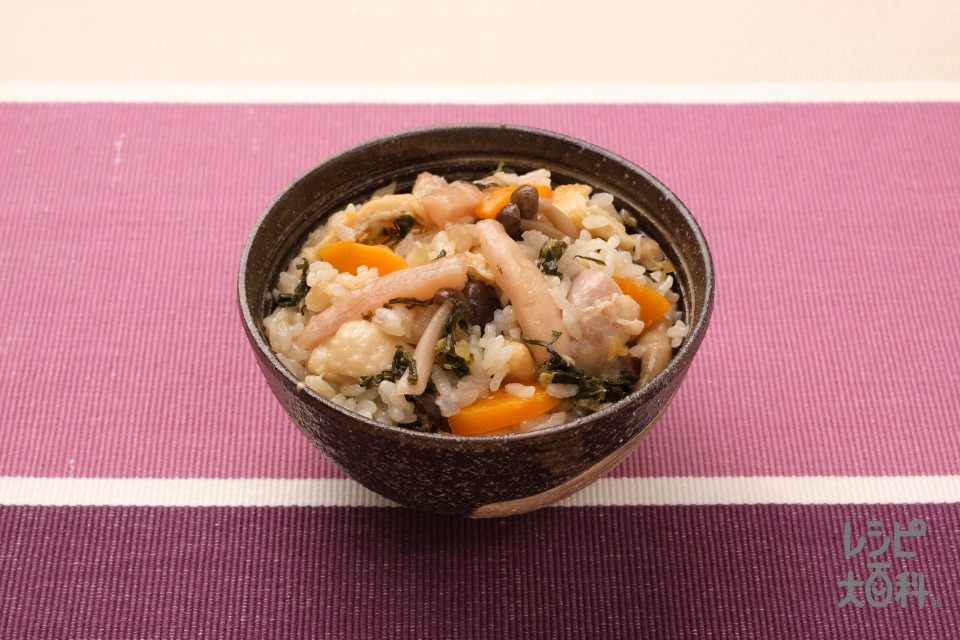 玉ねぎの皮だしで“餅もち”中華おこわ風(米+玉ねぎを使ったレシピ)