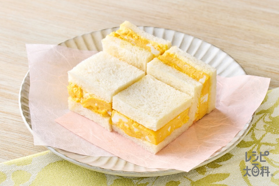 レンジで簡単！だし巻きたまごサンド