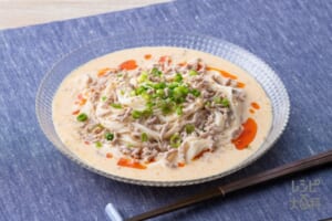 味付け簡単♪冷やし豆乳坦々そうめん