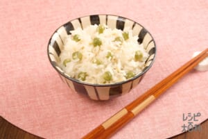 うすいえんどうの豆ごはん