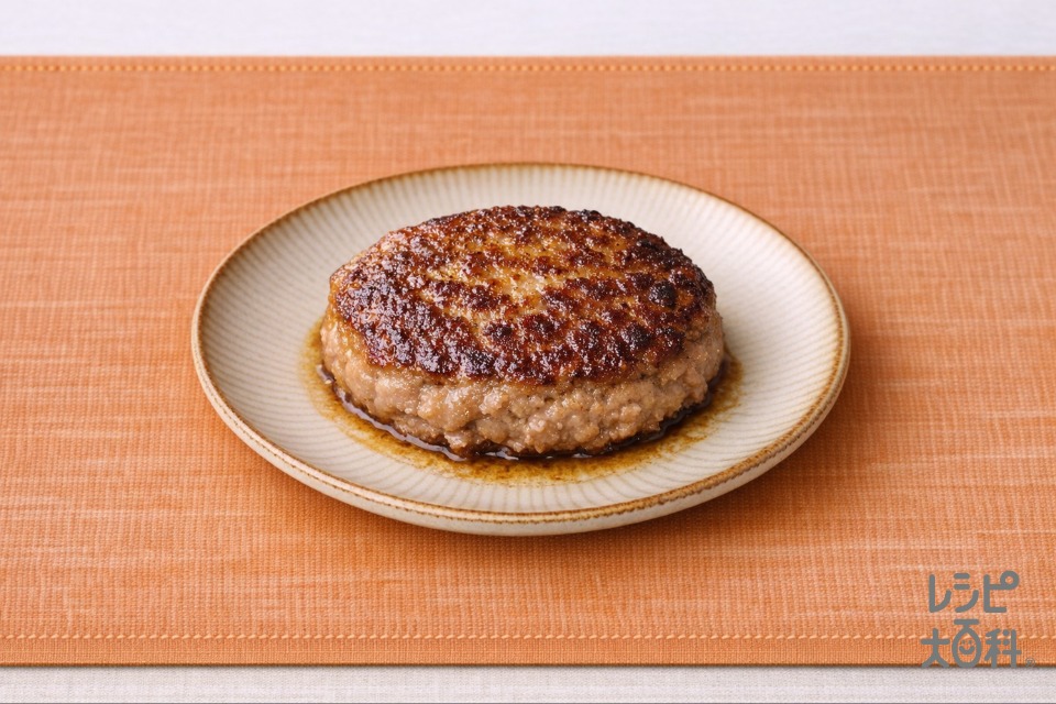 「ひき肉が化ける。ハンバーグの素」ハンバーグ(合いびき肉+「ひき肉が化ける。ハンバーグの素」を使ったレシピ)