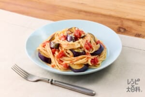 ガーリックとトマトの　コクうまパスタ