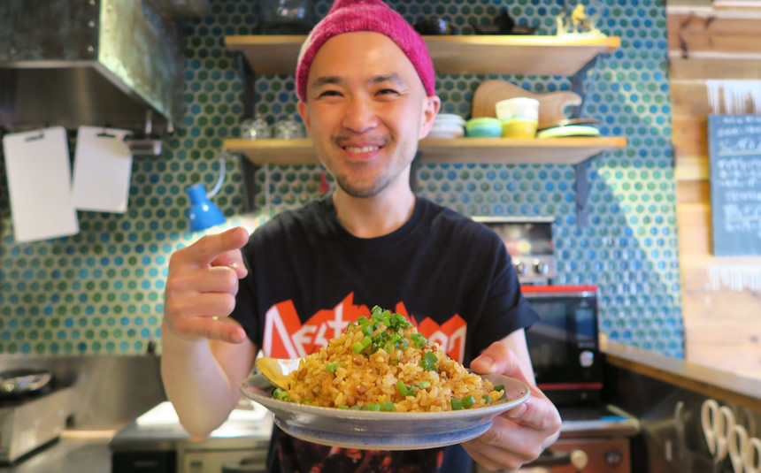料理勉強家のヤスナリオさん。